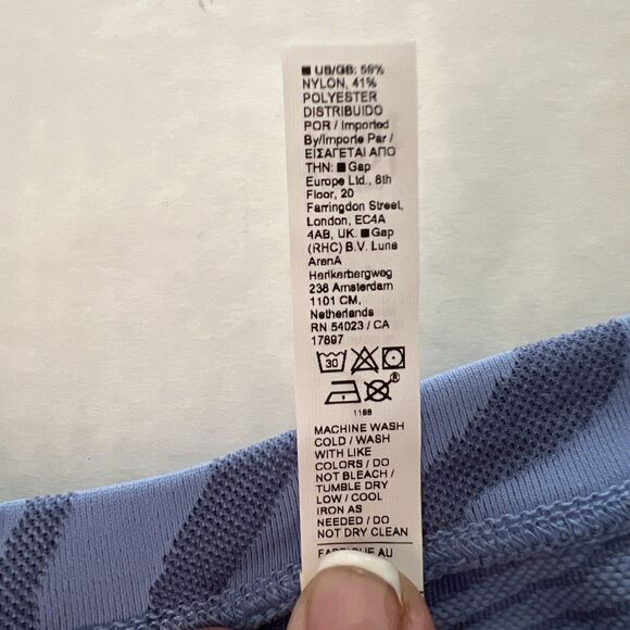 Athleta Sz Small Momentum Seamless Tank Top Blue Marble Racerback - Picture 4 of 6